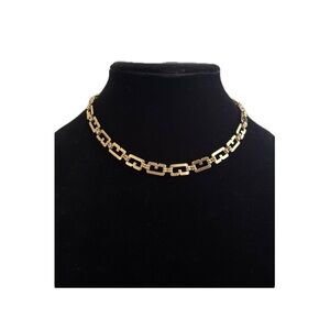Givenchy Logo Gold Plated Necklace